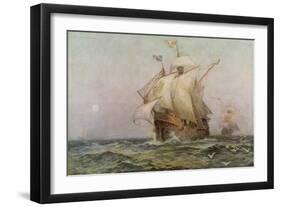 The Eve of Discovery, 1492-Jean Leon Gerome Ferris-Framed Giclee Print