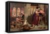 The Eve of St Agnes, 1848-William Holman Hunt-Framed Stretched Canvas