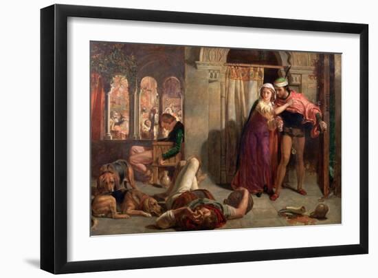 The Eve of St Agnes, 1848-William Holman Hunt-Framed Giclee Print