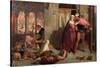 The Eve of St Agnes, 1848-William Holman Hunt-Stretched Canvas