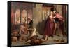 The Eve of St Agnes, 1848-William Holman Hunt-Framed Stretched Canvas