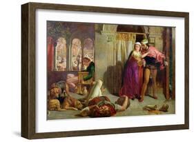 The Eve of St. Agnes, or the Flight of Madelaine and Porphyro During the Drunkenness Attending…-William Holman Hunt-Framed Giclee Print