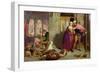 The Eve of St. Agnes, or the Flight of Madelaine and Porphyro During the Drunkenness Attending…-William Holman Hunt-Framed Giclee Print