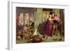 The Eve of St. Agnes, or the Flight of Madelaine and Porphyro During the Drunkenness Attending…-William Holman Hunt-Framed Giclee Print