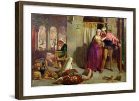 The Eve of St. Agnes, or the Flight of Madelaine and Porphyro During the Drunkenness Attending…-William Holman Hunt-Framed Giclee Print