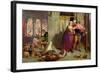 The Eve of St. Agnes, or the Flight of Madelaine and Porphyro During the Drunkenness Attending…-William Holman Hunt-Framed Giclee Print