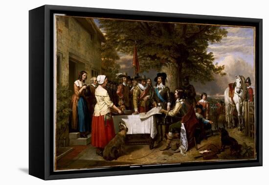 The Eve of the Battle of Edgehill, 1642, 1845-Charles Landseer-Framed Stretched Canvas