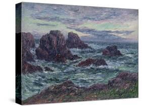 The Evening at Ouessant; Le Soir a Ouessant-Henry Moret-Stretched Canvas