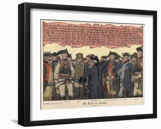 The Evening before the Battle of Leuthen-Richard Knoetel-Framed Giclee Print