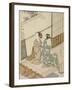 The Evening Bell of the Clock , from the series Eight Views of the Parlor , c.1766-Suzuki Harunobu-Framed Giclee Print