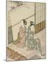 The Evening Bell of the Clock , from the series Eight Views of the Parlor , c.1766-Suzuki Harunobu-Mounted Giclee Print