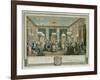 The Evening Dress Ball at the House of Monsieur Villemorien Fila-Augustin De Saint-aubin-Framed Giclee Print