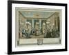 The Evening Dress Ball at the House of Monsieur Villemorien Fila-Augustin De Saint-aubin-Framed Giclee Print