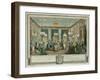 The Evening Dress Ball at the House of Monsieur Villemorien Fila-Augustin De Saint-aubin-Framed Giclee Print