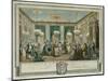 The Evening Dress Ball at the House of Monsieur Villemorien Fila-Augustin De Saint-aubin-Mounted Giclee Print