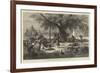 The Evening Encampment of European Travellers, Rajpoor-null-Framed Giclee Print