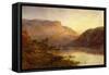 The Evening Glow, Vale OEagle, Loch Lomond-Alfred de Breanski-Framed Stretched Canvas