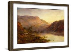 The Evening Glow, Vale OEagle, Loch Lomond-Alfred de Breanski-Framed Giclee Print