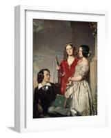 The Evening Hour, Exh. 1847-John Faed-Framed Giclee Print