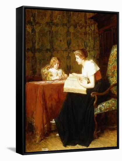 The Evening Hour-Antoine Jean Gros-Framed Stretched Canvas