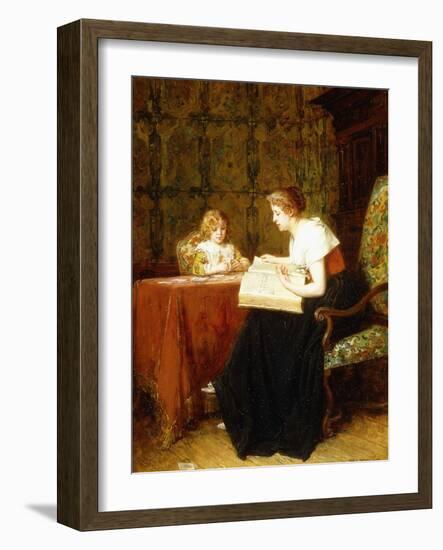 The Evening Hour-Antoine Emile Plassan-Framed Giclee Print