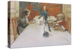 The Evening Meal-Carl Larsson-Stretched Canvas