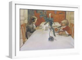 The Evening Meal-Carl Larsson-Framed Giclee Print