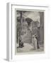 The Evening of His Days, Pope Leo XIII in His Private Garden at the Vatican-Henri Lanos-Framed Giclee Print