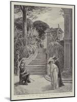 The Evening of His Days, Pope Leo XIII in His Private Garden at the Vatican-Henri Lanos-Mounted Giclee Print