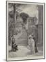 The Evening of His Days, Pope Leo XIII in His Private Garden at the Vatican-Henri Lanos-Mounted Giclee Print