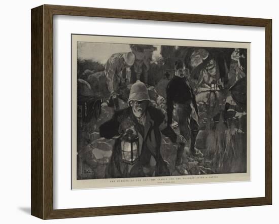 The Evening of the Day, the Search for the Wounded after a Battle-Frank Craig-Framed Giclee Print