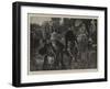 The Evening of the Day, the Search for the Wounded after a Battle-Frank Craig-Framed Giclee Print