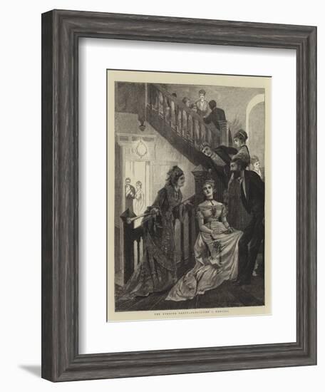 The Evening Party, Flirtation V Dancing-Arthur Hopkins-Framed Giclee Print