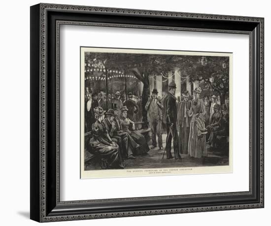 The Evening Promenade at the German Exhibition-Arthur Hopkins-Framed Giclee Print