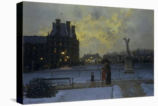 The Evening Promenade-Marcel Lebrun-Stretched Canvas