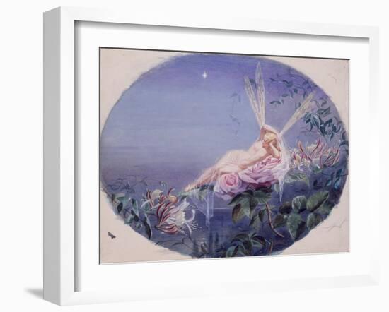 The Evening Star (W/C & Gouache on Paper)-John Simmons-Framed Giclee Print