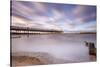 The evening sun hits Herne Bay Pier, Herne Bay, Kent, England, United Kingdom, Europe-Andrew Sproule-Stretched Canvas