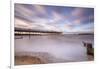 The evening sun hits Herne Bay Pier, Herne Bay, Kent, England, United Kingdom, Europe-Andrew Sproule-Framed Photographic Print