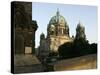 The Evening Sun Hits the Berlin Dome-null-Stretched Canvas