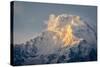 The Evening Sun on Annapurna South, 7219M, Annapurna Conservation Area, Nepal, Himalayas, Asia-Andrew Taylor-Stretched Canvas