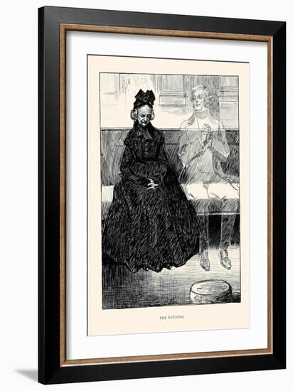 The Evening-Charles Dana Gibson-Framed Art Print