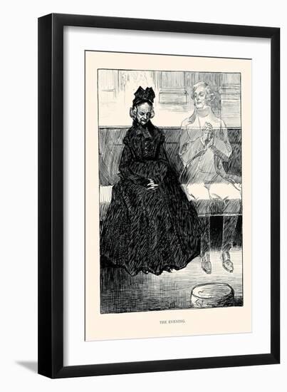 The Evening-Charles Dana Gibson-Framed Art Print