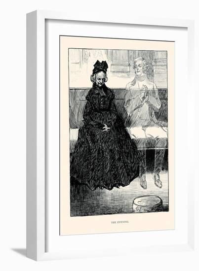 The Evening-Charles Dana Gibson-Framed Art Print