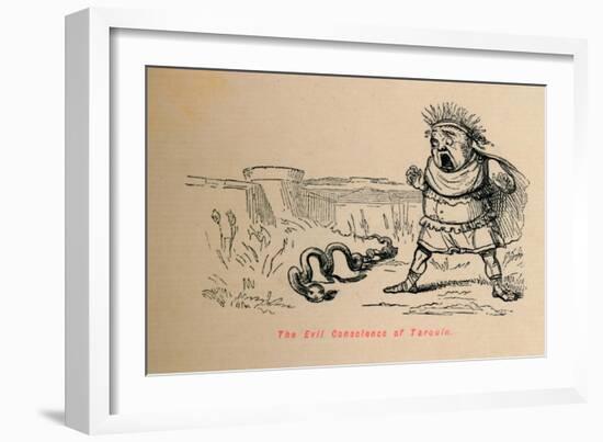 'The Evil Conscience of Tarquin', 1852-John Leech-Framed Giclee Print