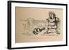 'The Evil Conscience of Tarquin', 1852-John Leech-Framed Giclee Print