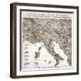 The Evil Genius of Europe, A Comic Map, 1859-W. Coney-Framed Giclee Print