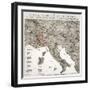 The Evil Genius of Europe, A Comic Map, 1859-W. Coney-Framed Giclee Print