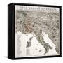 The Evil Genius of Europe, A Comic Map, 1859-W. Coney-Framed Stretched Canvas