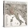 The Evil Genius of Europe, A Comic Map, 1859-W. Coney-Stretched Canvas