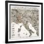 The Evil Genius of Europe, A Comic Map, 1859-W. Coney-Framed Giclee Print